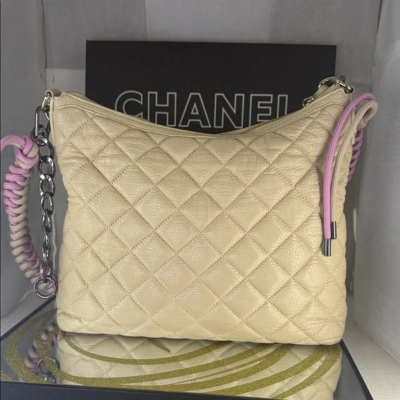 Kate Spade Quilted Beige and Pink Shoulder Bag - Picture 7 of 12